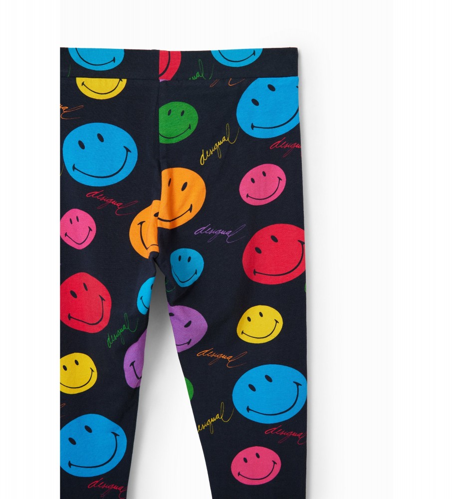 Calça legging preta Desigual Angel Smiley