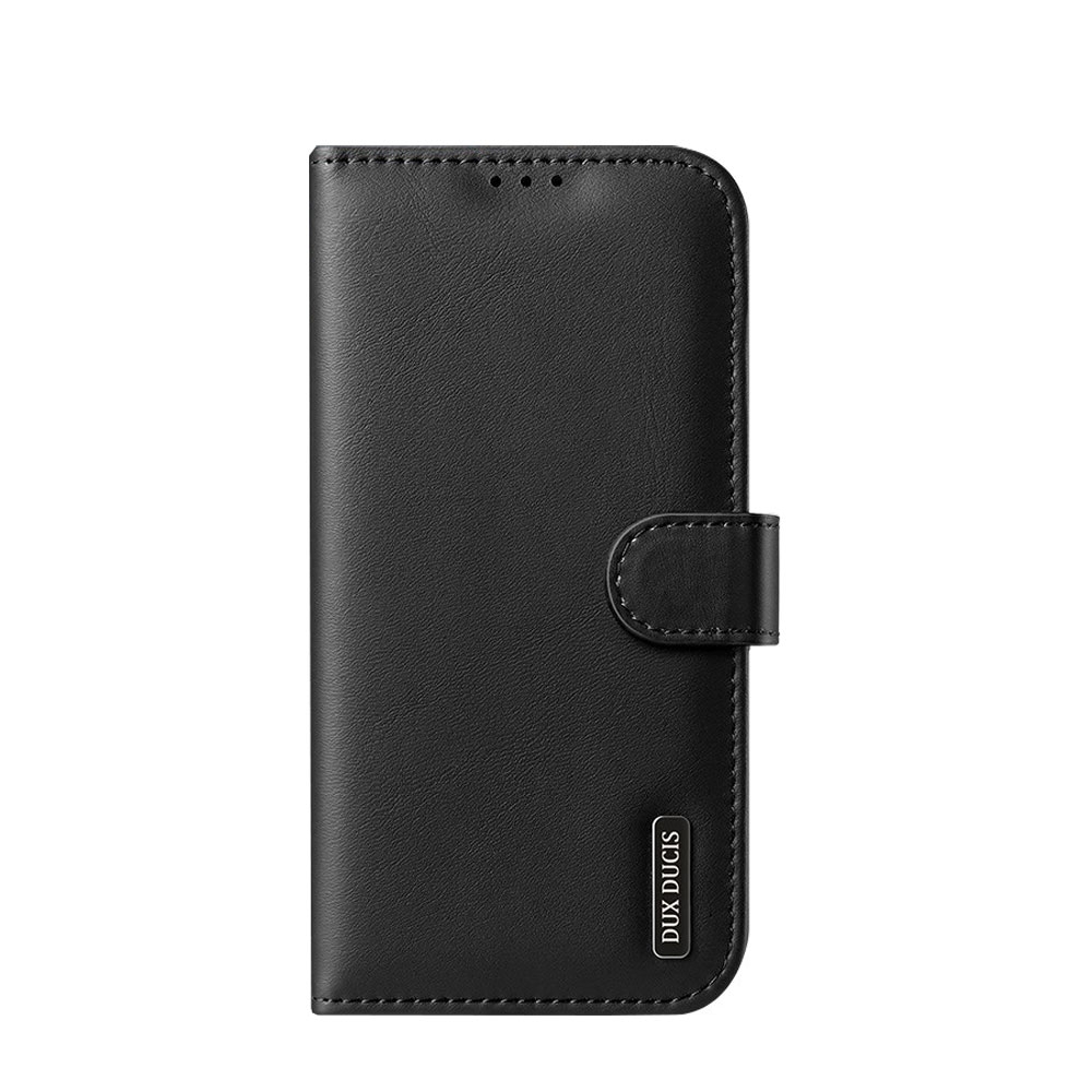 iPhone 12 / iPhone 12 Pro Flip Wallet Cover Echtleder Tasche (RFID Schutz) - Schwarz