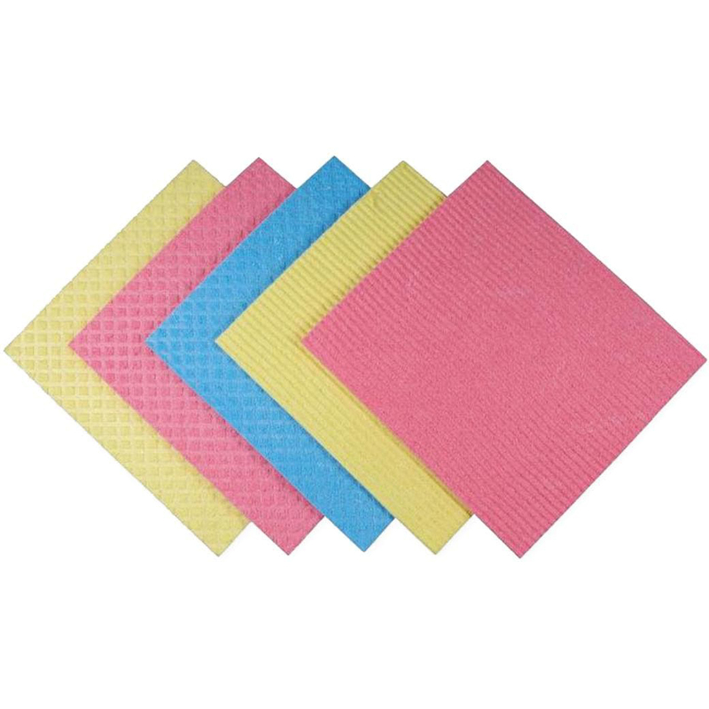 Weita Reinigungstücher, 5 Stück, rosa/gelb/blau