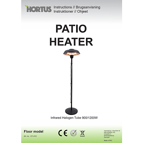 HORTUS terrassevarmer gulvmodel