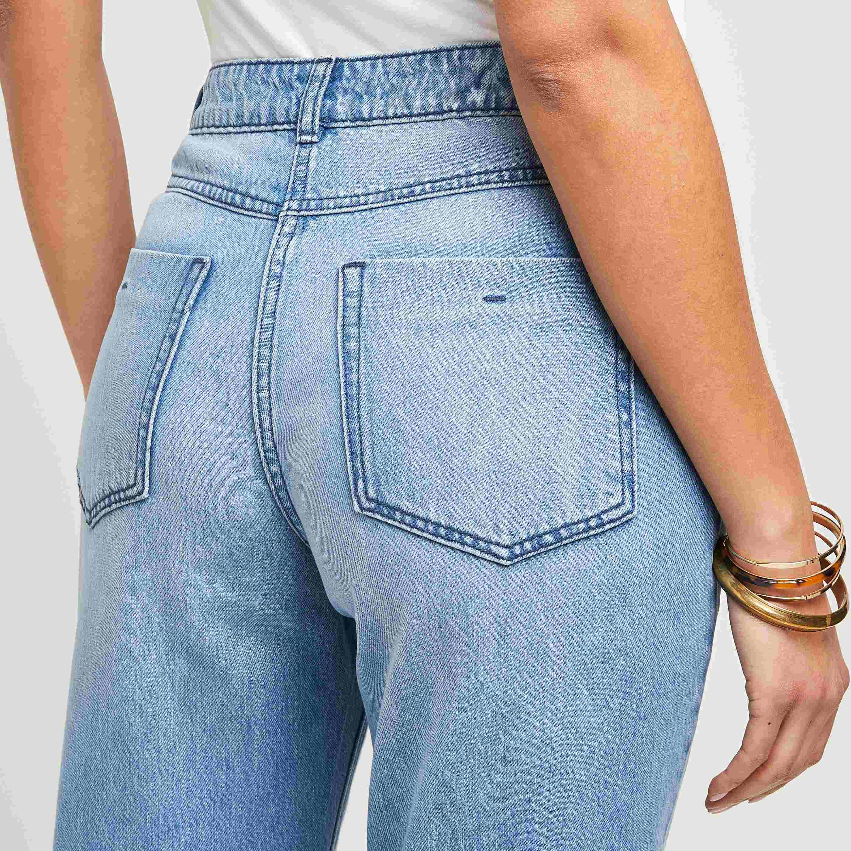 Jean mom femme - LIGHT STONE