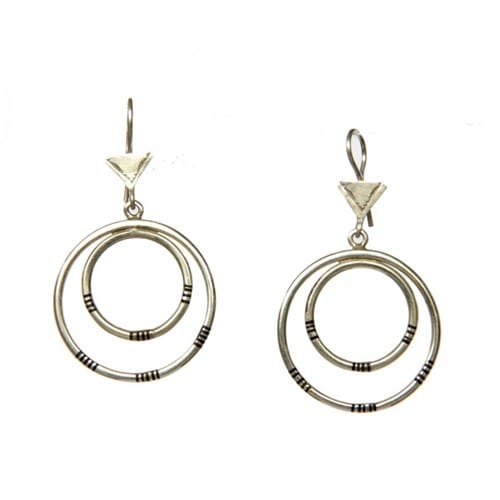 Boucles d'oreille forme cercles