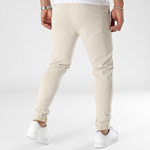 Pantalon Chino Skinny Beige