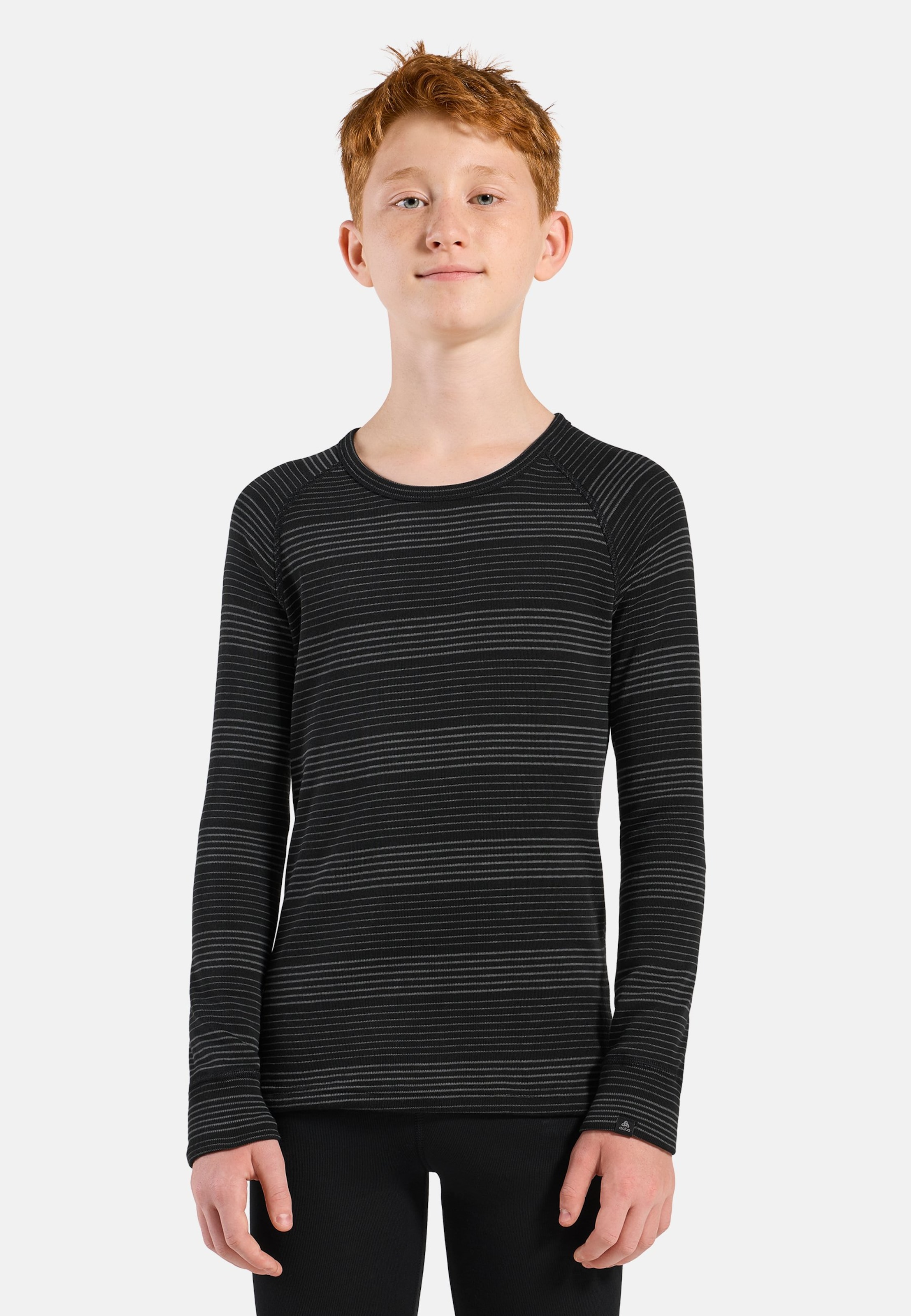 Active Warm Base layer Set in black - grey melange