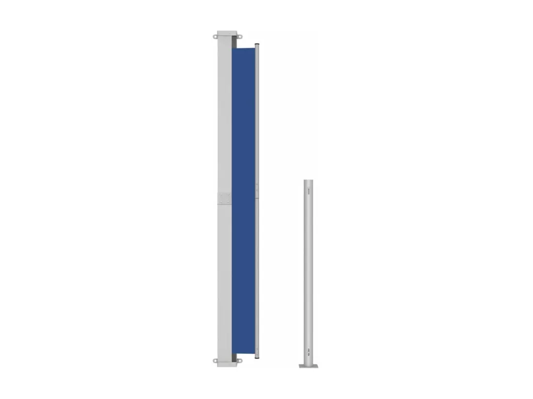Auvent latéral rétractable de patio 220x300 cm Bleu