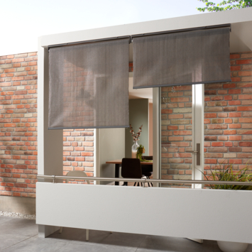 Livin' outdoor balkon rolgordijn HDPE antraciet 100 x 175 cm