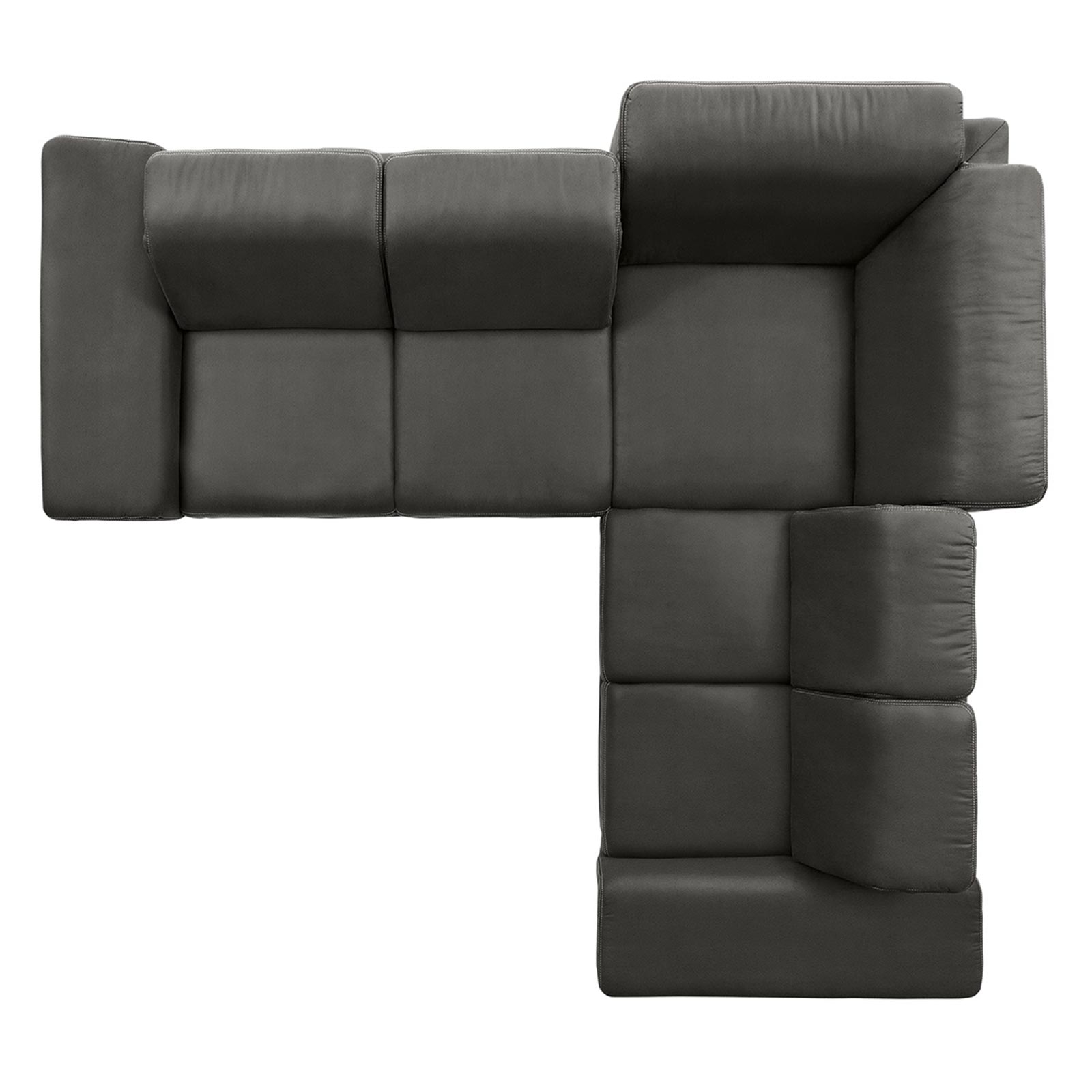 polsterpower Boxspringsofa - Holiday steel - Basismodell - rechts