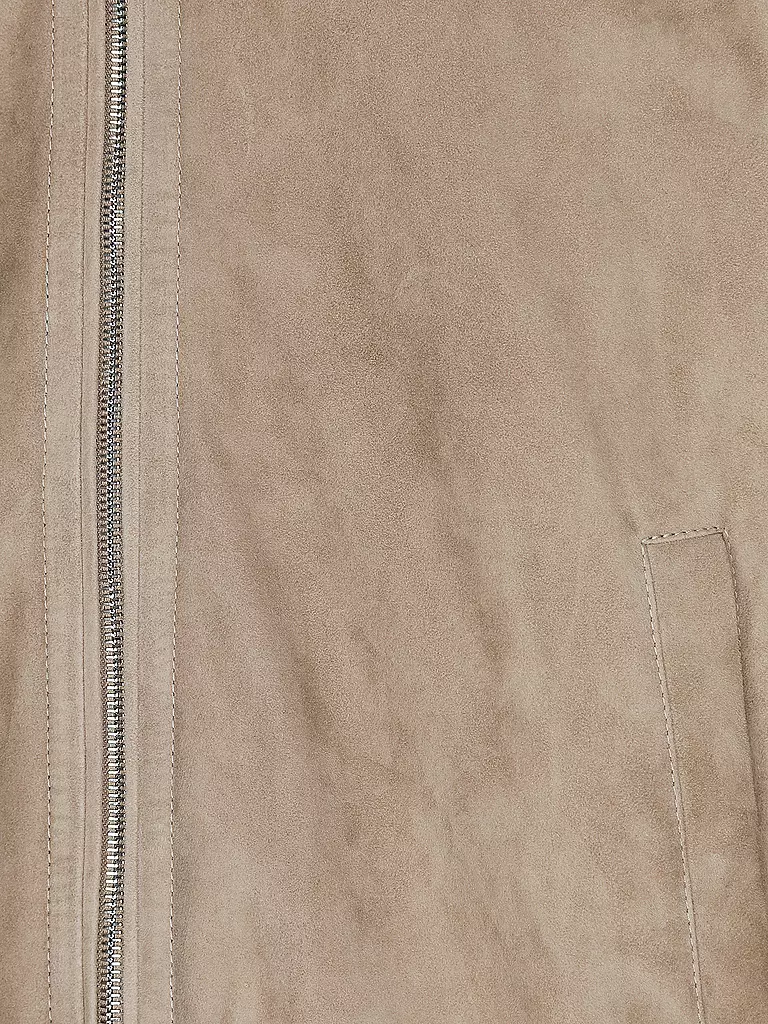 ELEVENTY Lederjacke hellbraun
