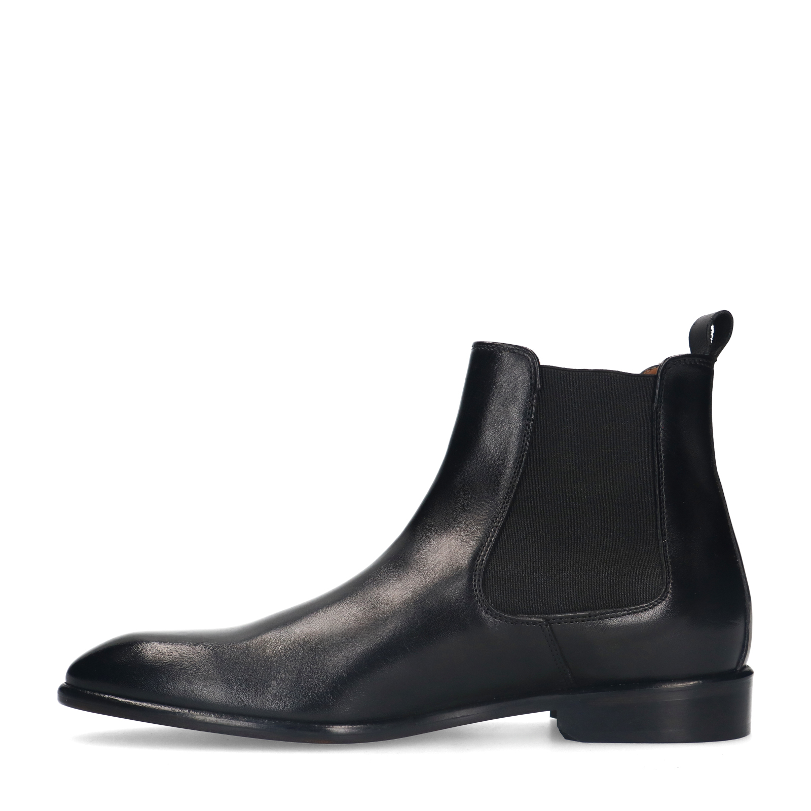 Zwarte leren chelsea boots