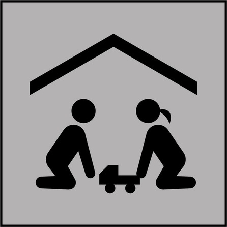 Panneau d'information - Salle de jeux pour enfants - ISO 7001