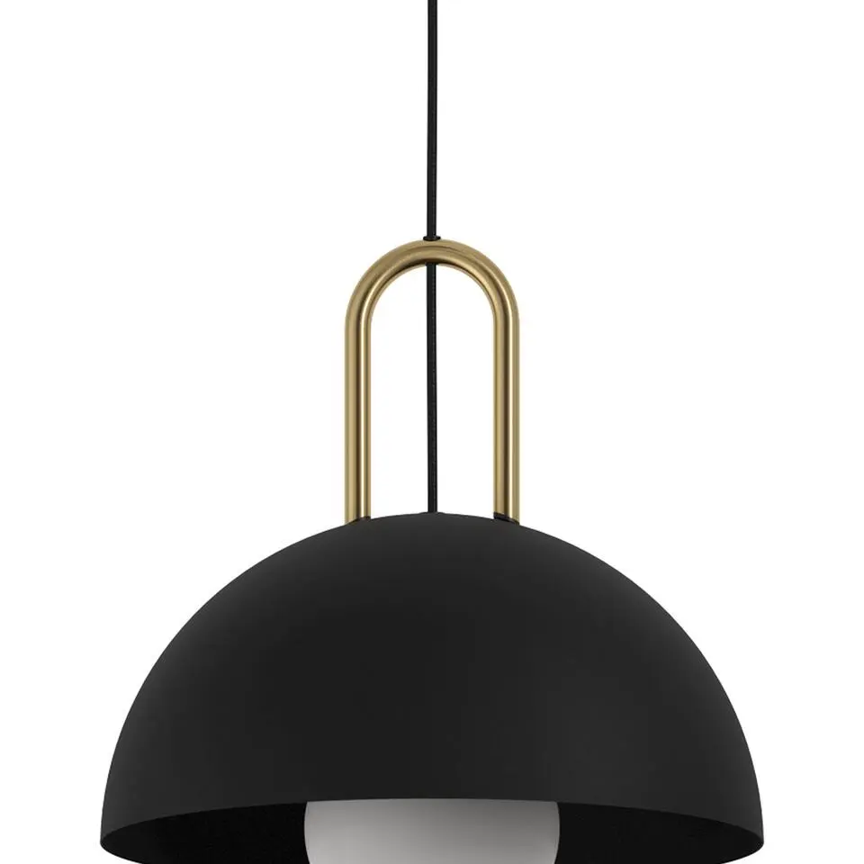 EDI lightCalmaneraHanglamp-E27-Ø32,5cm-Zwart/Geelkoper