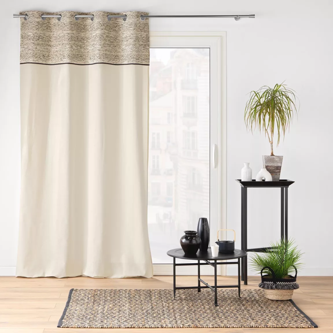 Rideau œillets (140 x 240 cm) Camalia Ecru