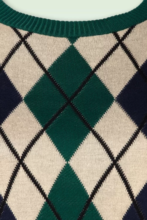 Vixen Argyl trui in multi