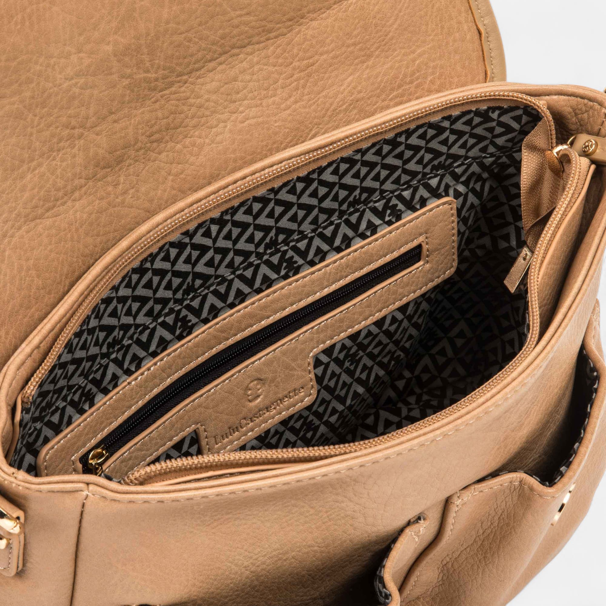 Sac bandoulière beige