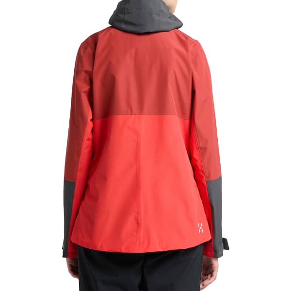 Veste randonnée HAGLÖFS FINCH PROOF JACKET W POPPY RED/CORROSION