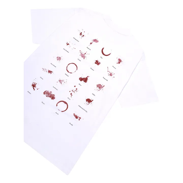 Service Works T-shirt Wine Spill Coton Bio | Blanc