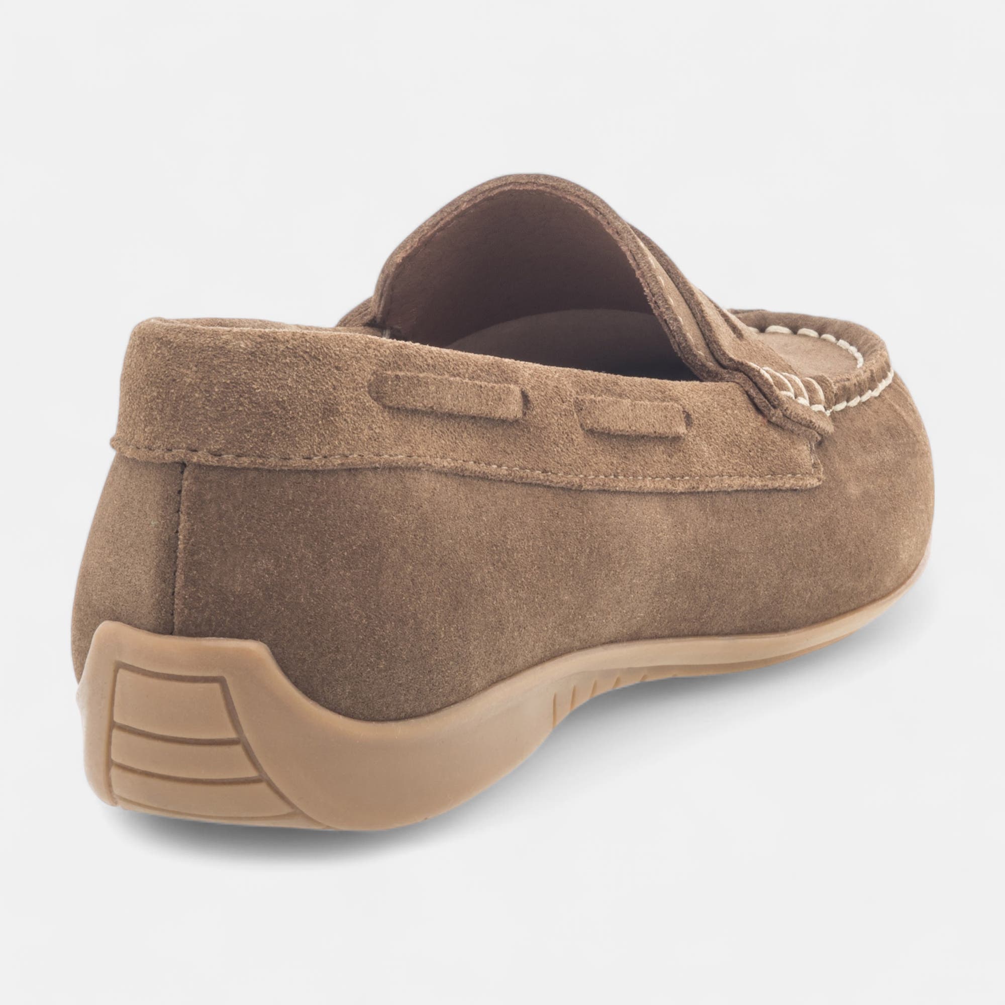 Mocassins Femme en cuir taupe