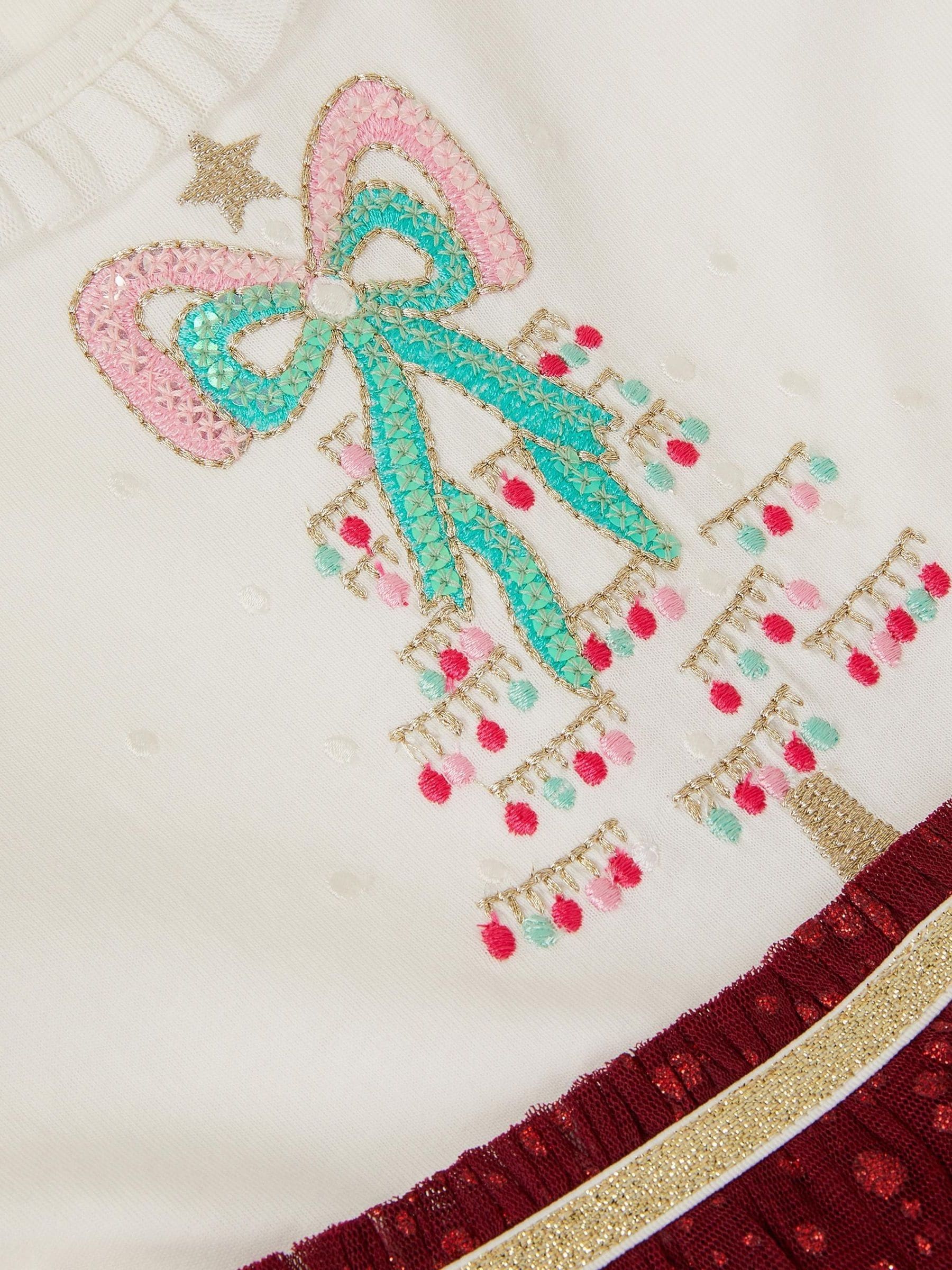 Monsoon - Baby discojurk met kerstboom