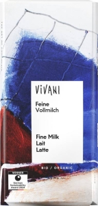Vivani Feine Vollmilch Schokolade, 80 g