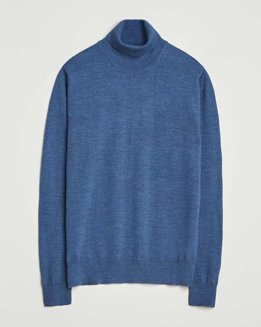 J.Lindeberg Kaden Merino Turtleneck Vintage Indigo Melange