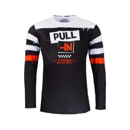 Maillot cross Pull-in TRASH ENFANT - Noir / Orange