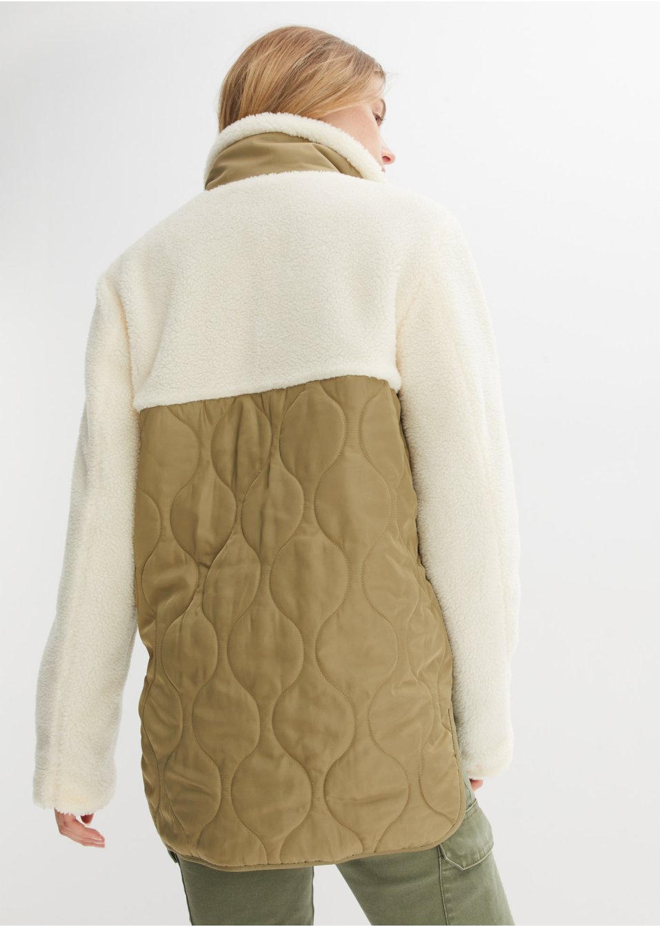 Veste matelassée avec maille peluche