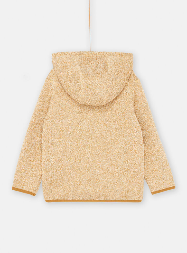 Gilet à capuche beige