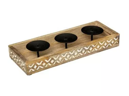 Photophore en Bois 