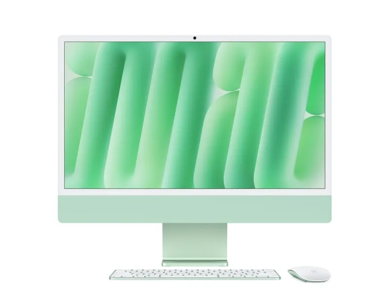 Apple iMac with 4.5K Retina display - Alt-i-én M4 - RAM 16 GB - SSD 256 GB - Apple M4 10-core - Gigabit Ethernet, IEEE 802.11ax (Wi-Fi 6E), Bluetooth 5.3 - macOS Sequoia 15.0 - skærm: LED 24