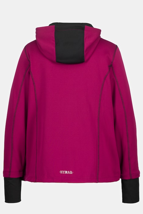 HYPRAR Sweatjacke, Reflektordruck, Kapuze, Daumenloch