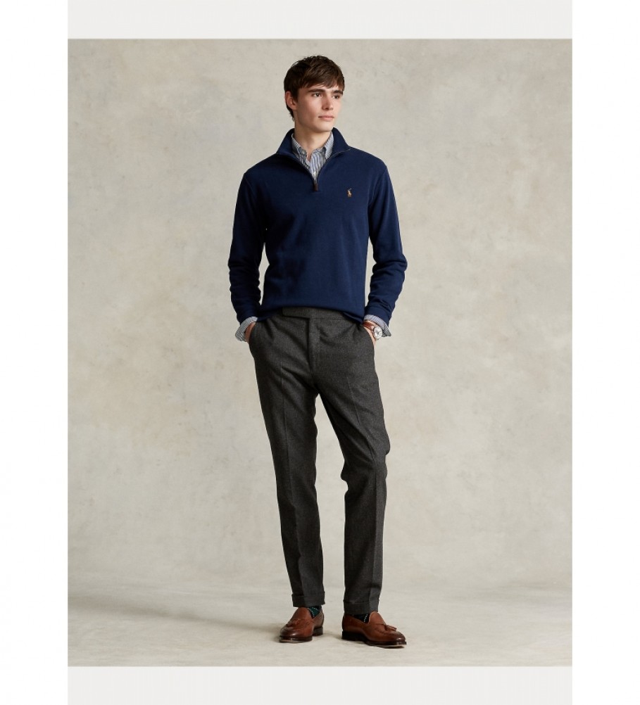 Suéter Ralph Lauren Estate-Rib Azul Marinho