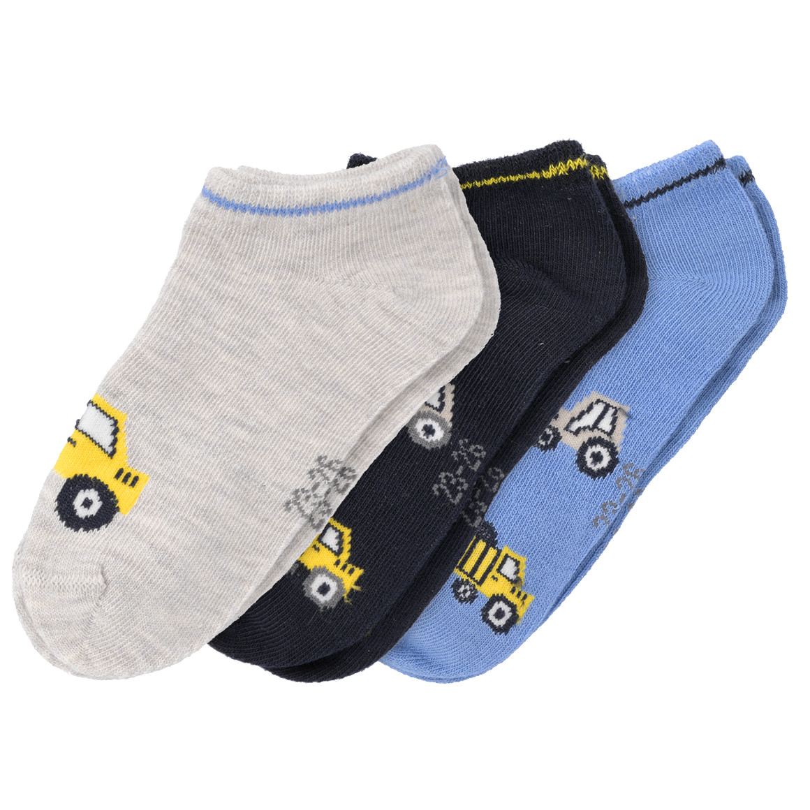 Topolino 3 Paar Jungen Sneaker-Socken im Set dunkelblau / blau / creme