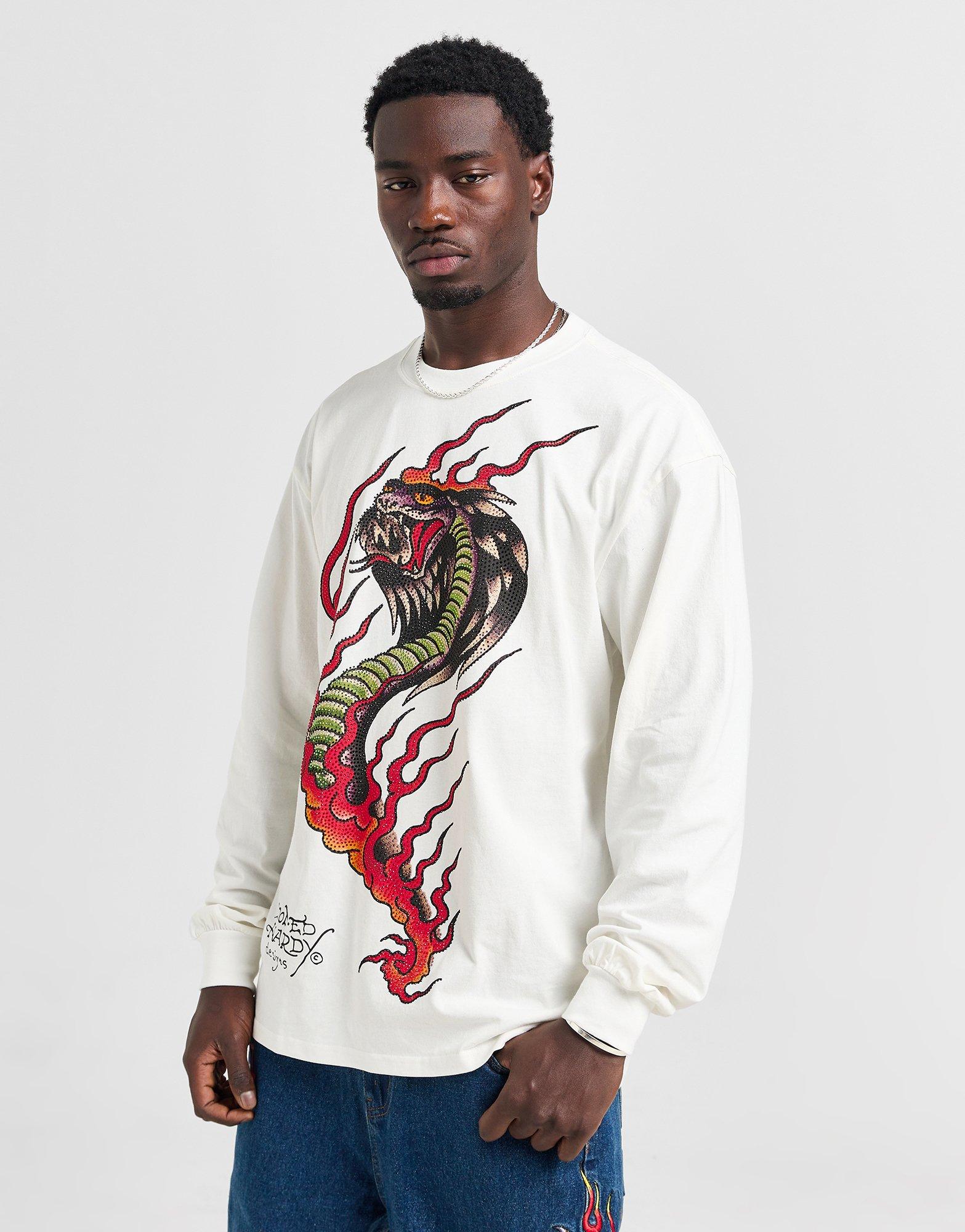 Ed Hardy T-shirt à manches longues Venom Slither
