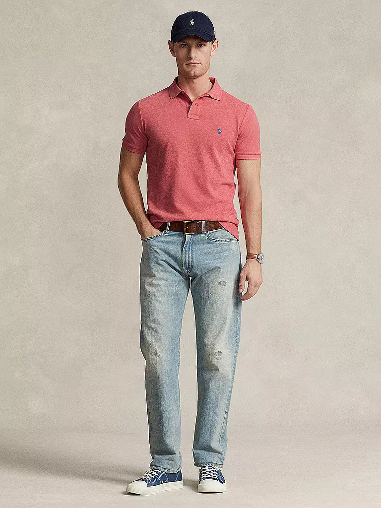 POLO RALPH LAUREN Poloshirt Custom Slim Fit koralle