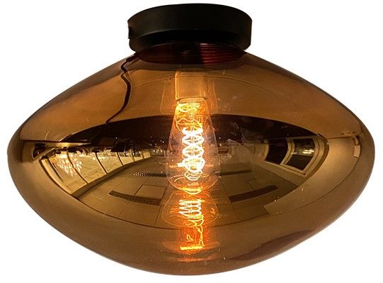 Plafondlamp 1-lichts Koper Saar ⌀40  x H30 cm