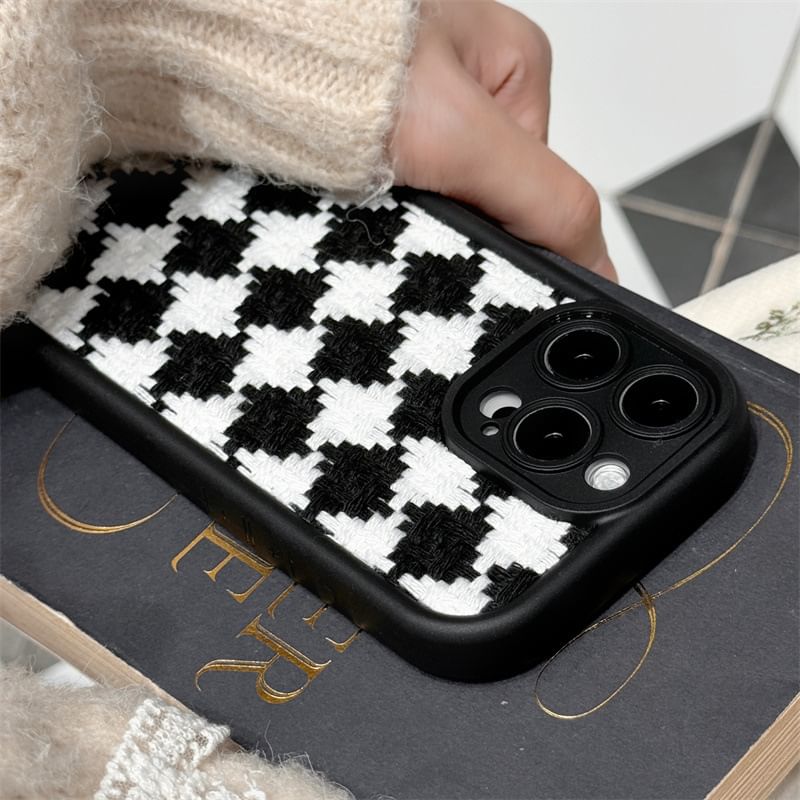 Elliure - Checker telefoonhoesje - iPhone 16 Pro Max / 16 Pro / 16 Plus / 16 / 15 Pro Max / 15 Pro / 15 Plus / 15 / 14 Pro Max / 14 Pro / 14 Plus / 14 / 13 Pro Max / 13 Pro / 13 / 13 Mini
