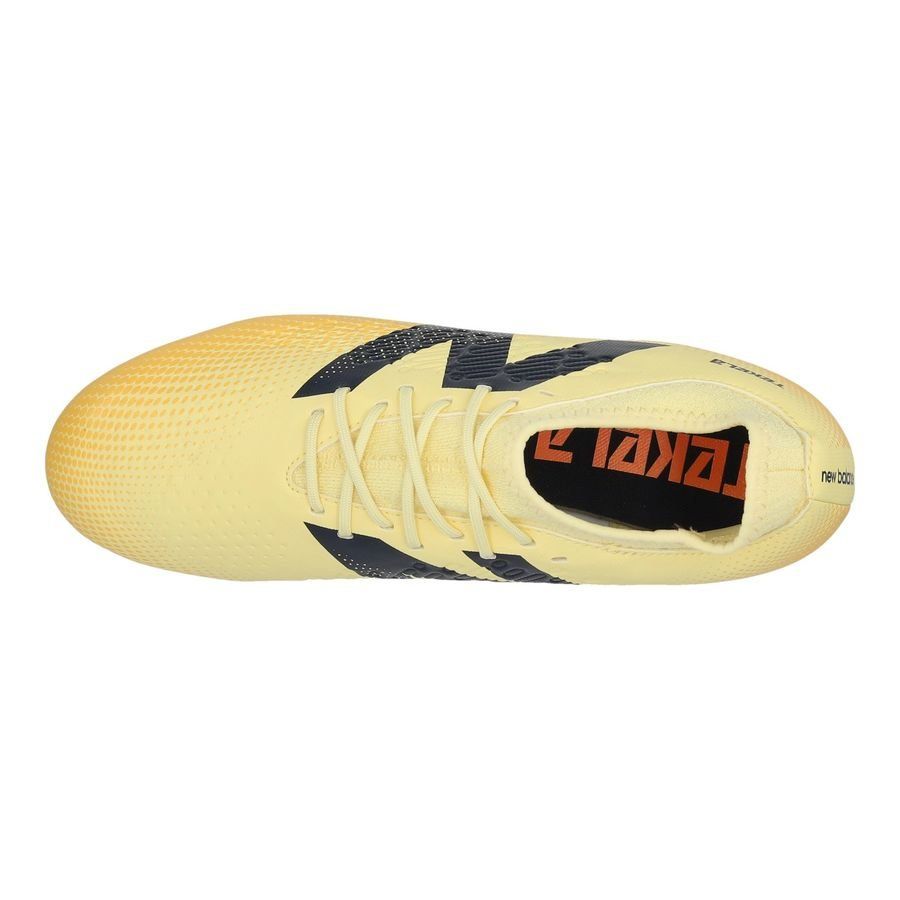 New Balance Tekela V4 Magique FG Energy Rush - Parchment/Noir/Orange