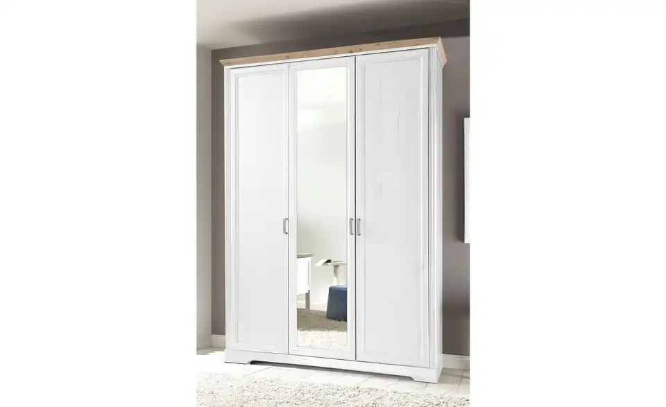 Kleiderschrank Jasmin II Pinie (Nachbildung), Asteiche (Nachbildung) 160 cm