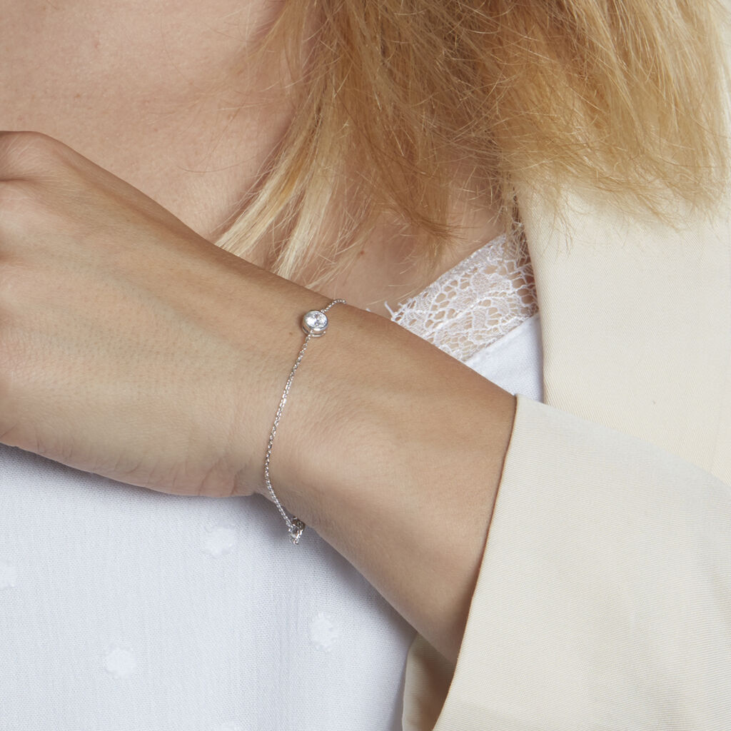 Bracelet Abha Argent Blanc Oxyde De Zirconium