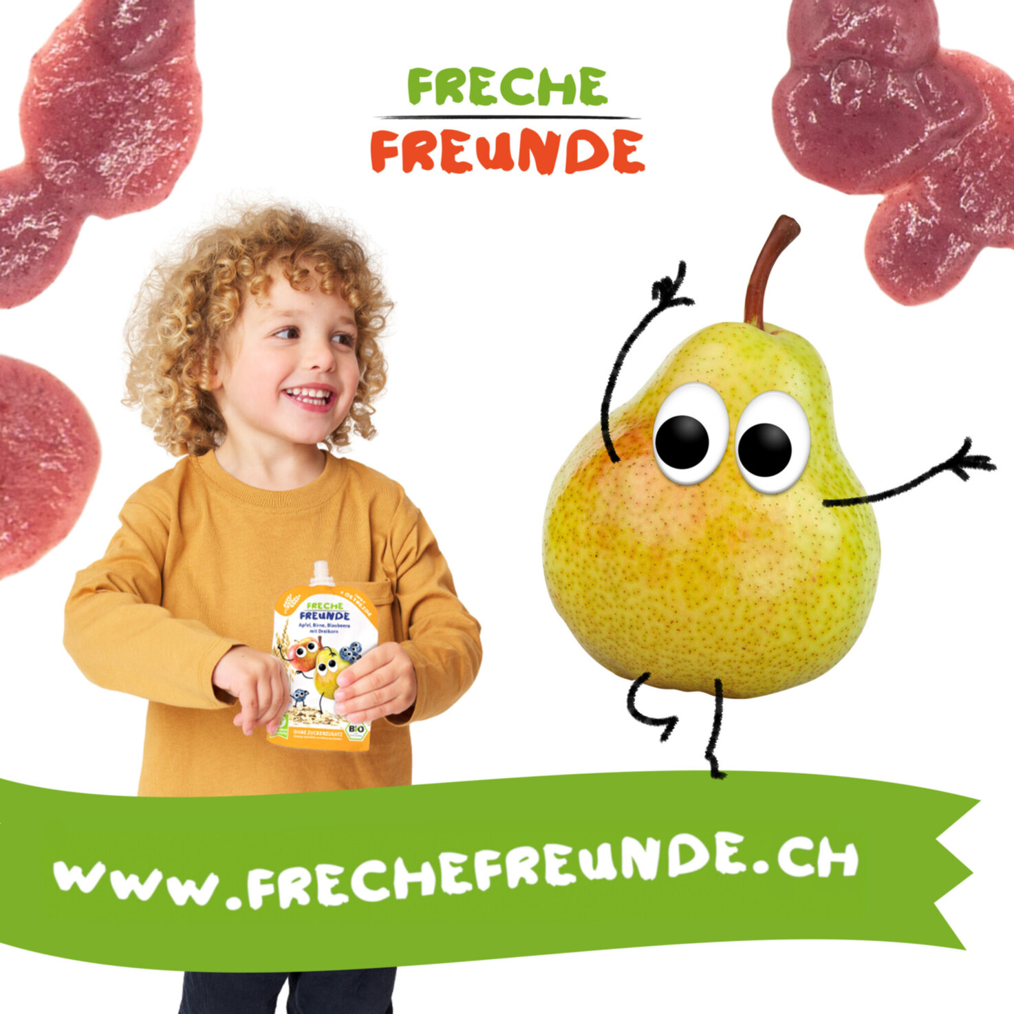 Freche Freunde Apfel, Birne, Blaubeeren & Dreikorn 6+ Monate