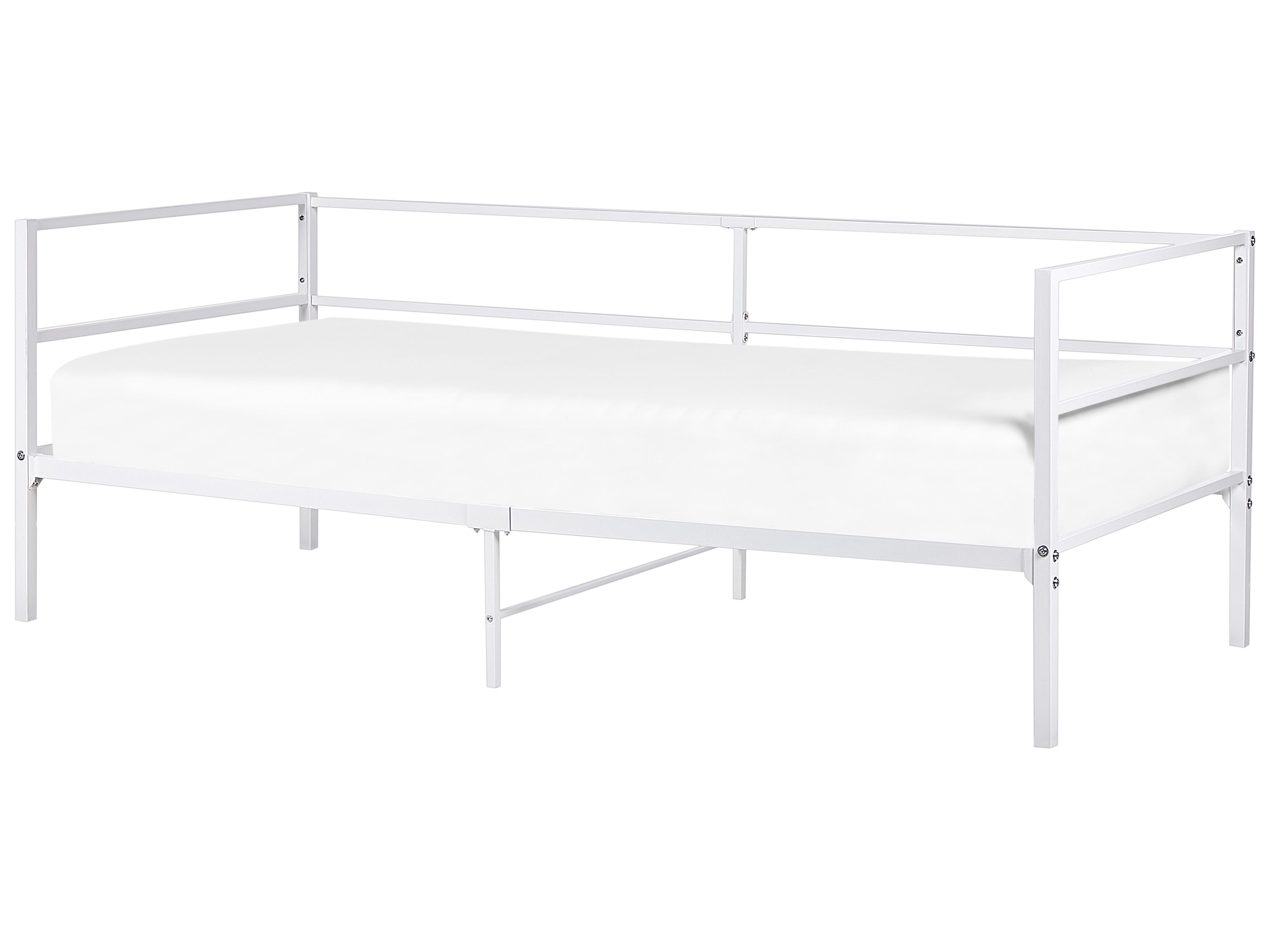 Bed Metaal BATTUT 90 x 200 cm Wit