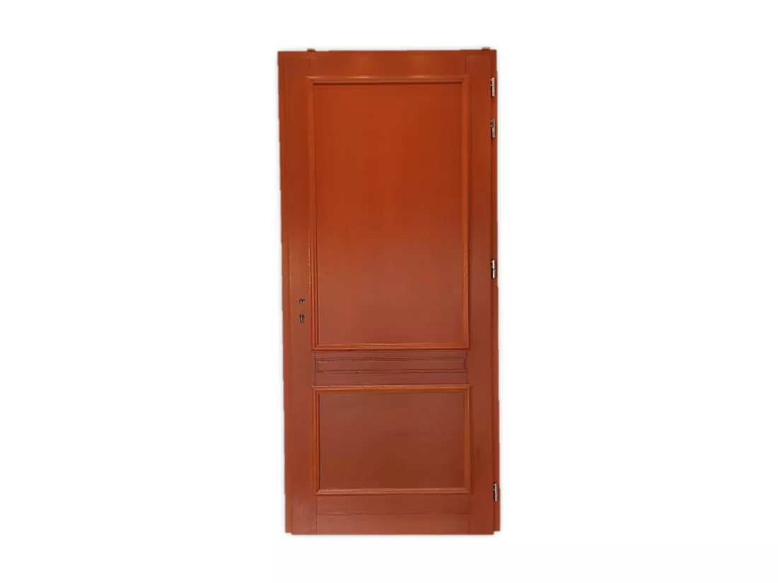Porte D'Entrée Bois Pleine, Safran, H,215Xl,90 P,Gauche Côtes Tableau