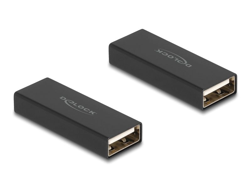 Delock USB-Adapter Gender Changer USB-A Buchse - USB-A Buch Delock Adapter Gender Changer USB 2.0 Typ-A Buchse zu Buchse Metall