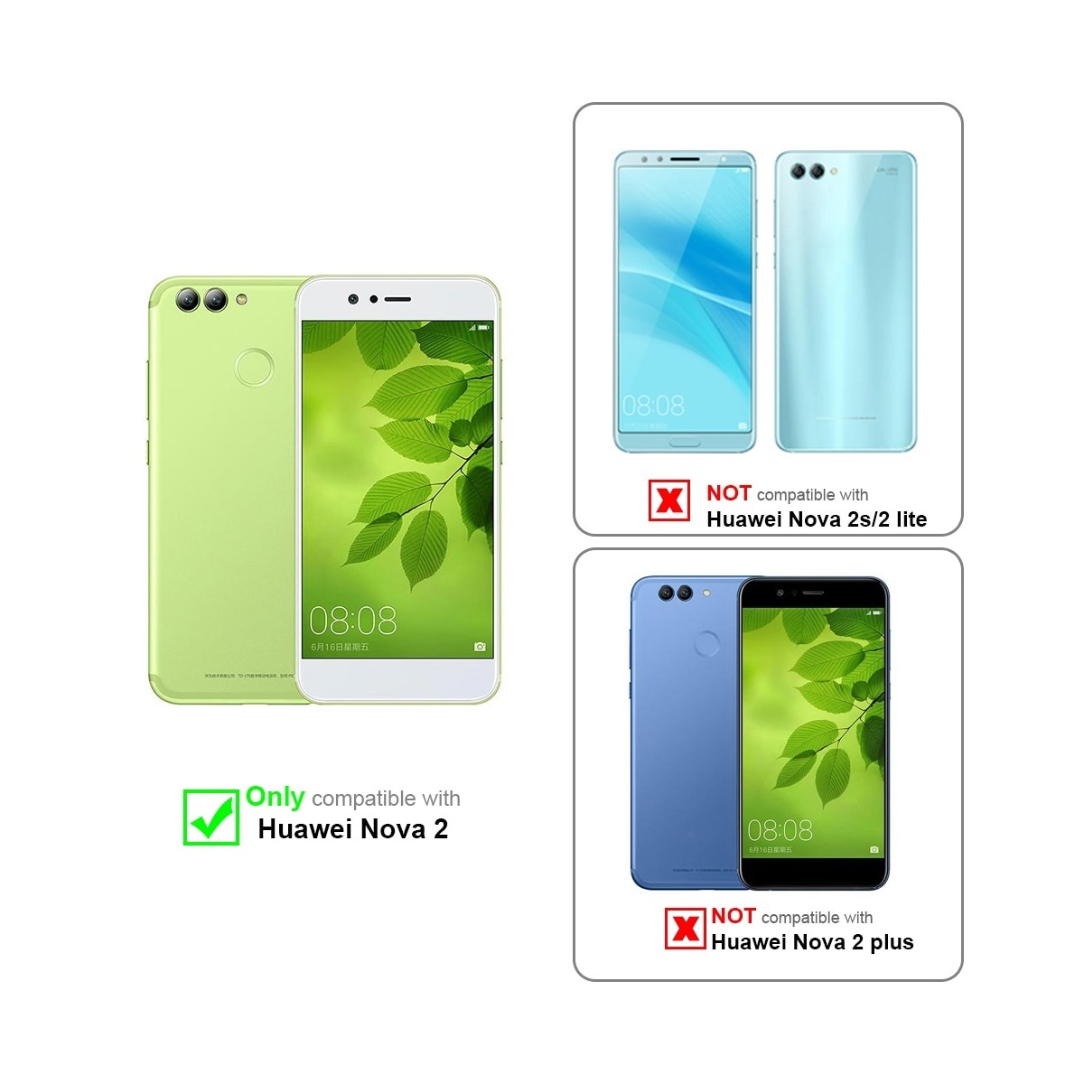 Huawei NOVA 2 3x Skjermbeskytter Skärmskydd