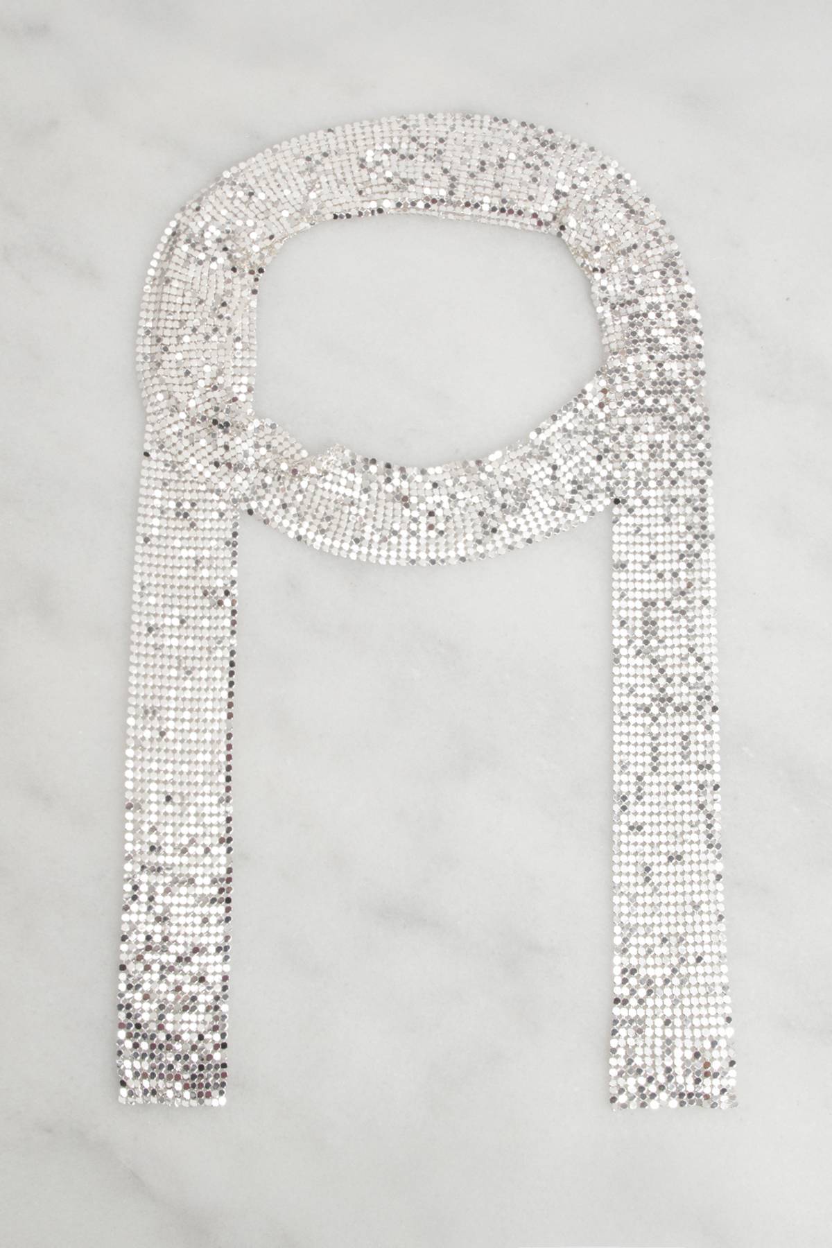 KarenMillen Collier Écharpe Maille Métallique