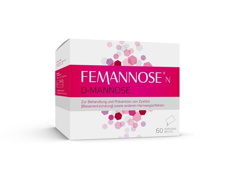 Femannose N D-Mannose 60 Beutel Zur Behandlung und Prävention von unkomplizierten Blasenentzündungen