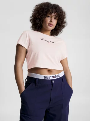 Camiseta cropped com logo essencial da Curve