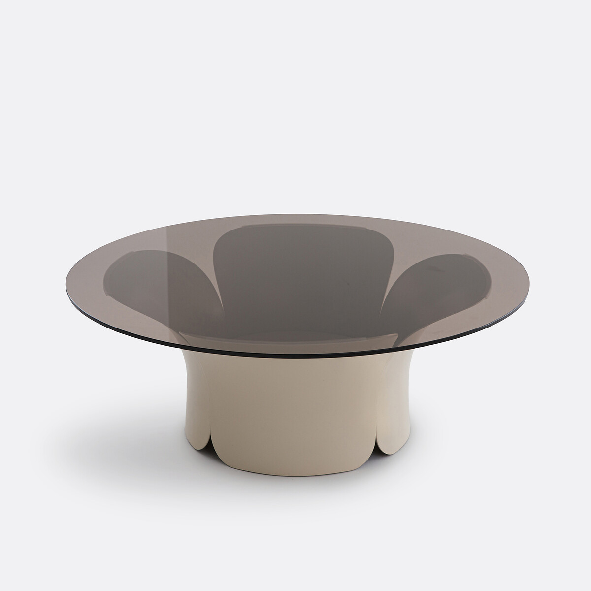 LA REDOUTE INTERIEURS<br>Mesa de centro em forma de tulipa, em ferro e vidro Tessen