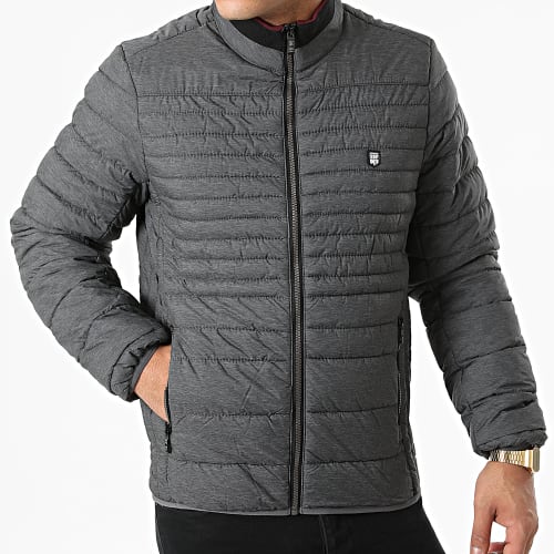 Veste Zippée Tomi Gris Anthracite Chiné