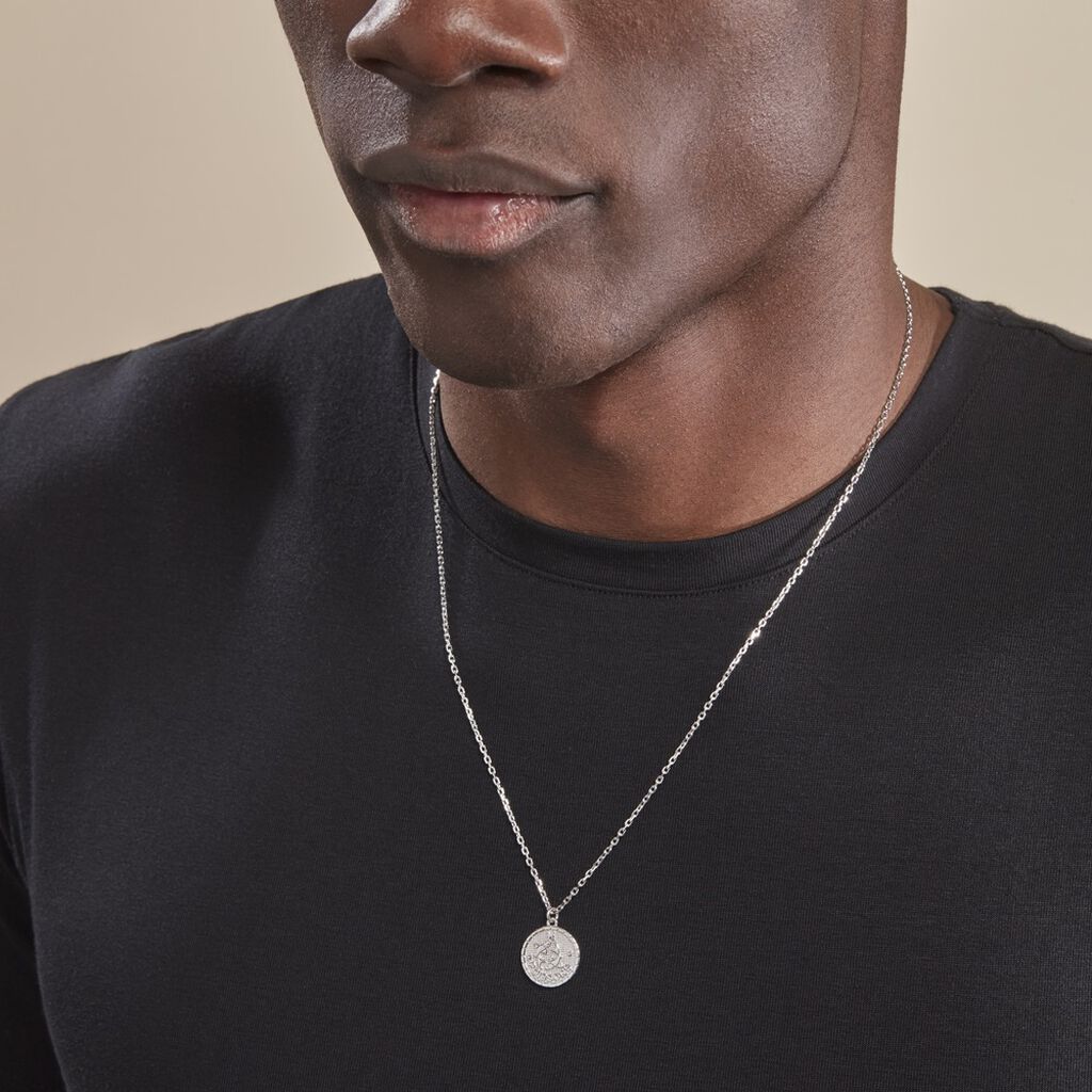 Collier Argent Blanc Hosni